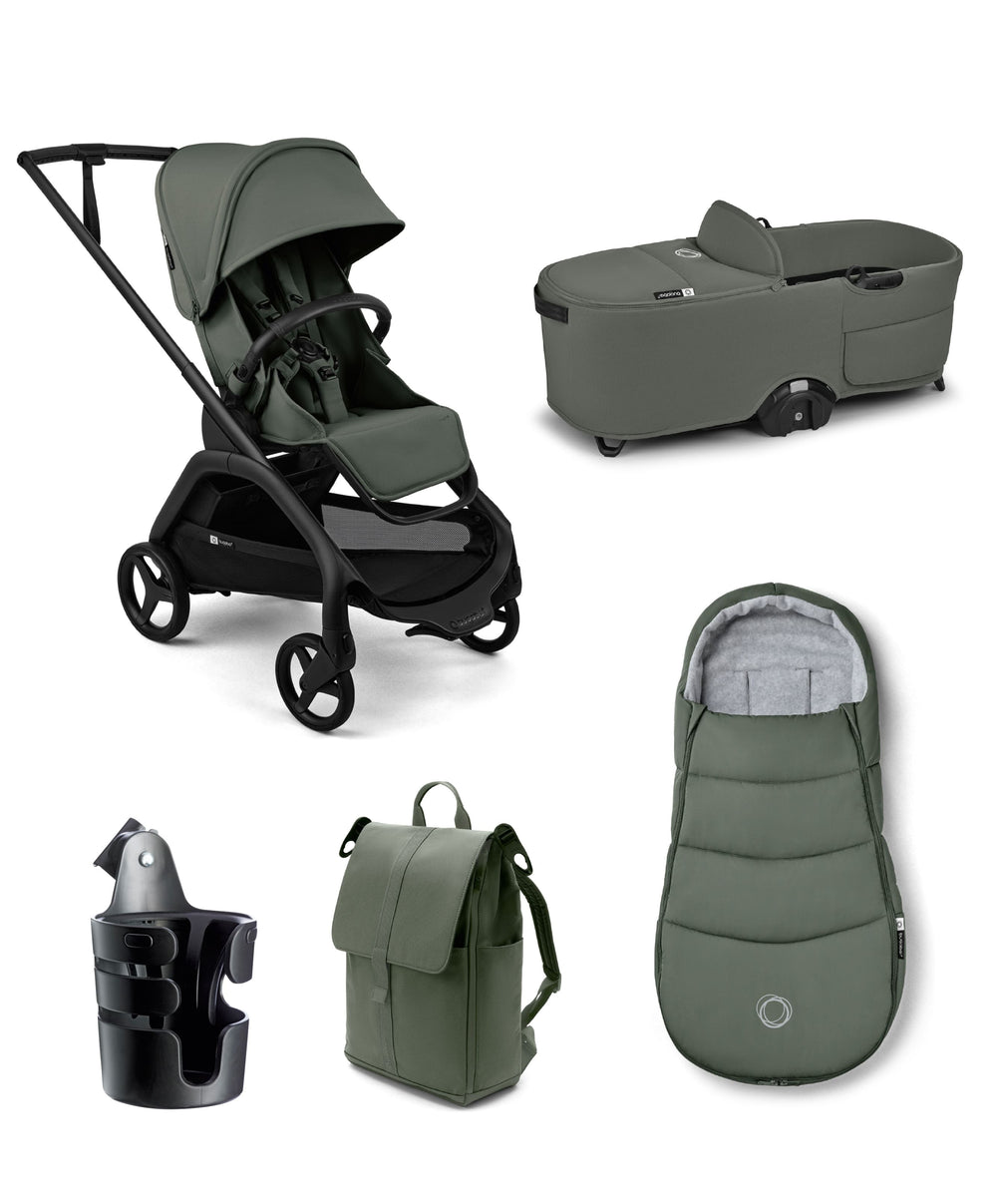 Bugaboo Bugaboo Dragonfly Plus Essential Pushchair Bundle (5 Pieces) - Forrest Green