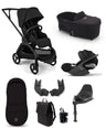 Bugaboo Bugaboo Dragonfly Plus Ultimate Pushchair Bundle with Cybex Cloud T i-Size Plus Rotating Baby Car Seat  & Base (8 Pieces) - Black