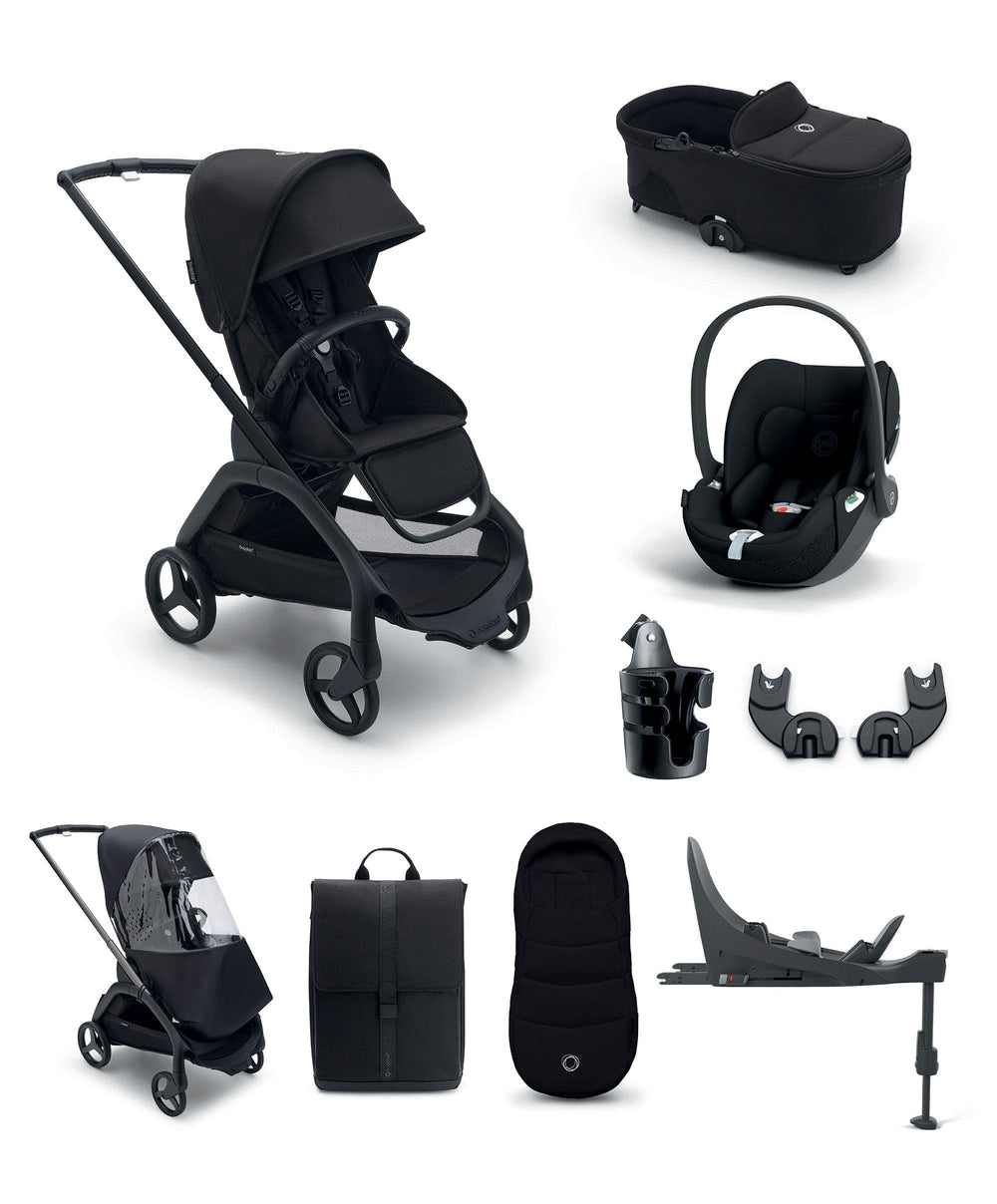 Bugaboo Bugaboo Dragonfly Pushchair Bundle with Cloud T Car Seat &amp; Base - Black