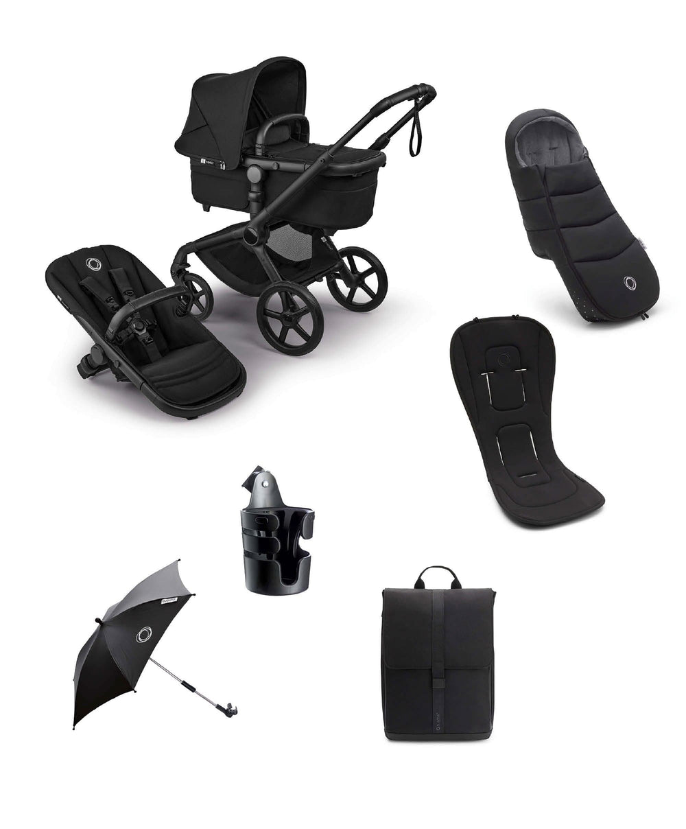Bugaboo Bugaboo Fox 5 Renew Complete Pushchair Bundle (7 Pieces) - Heritage Black