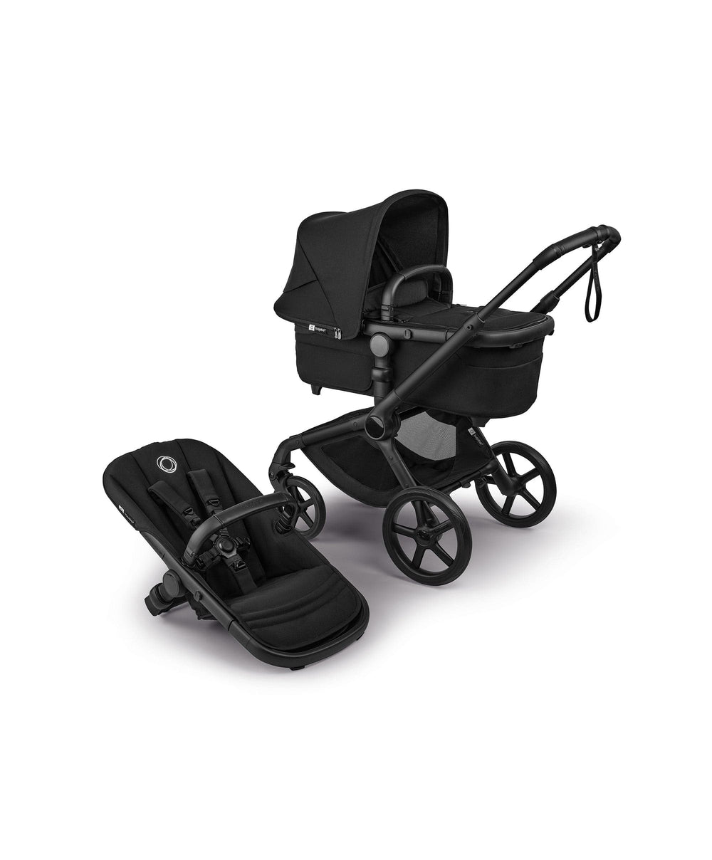 Bugaboo Bugaboo Fox 5 Renew Complete Pushchair Bundle with Maxi-Cosi Pebble Slide Pro Car Seat &amp; Base (8 Pieces) - Heritage Black
