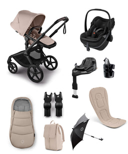 Bugaboo Bugaboo Fox 5 Renew Complete Pushchair Bundle with Maxi-Cosi Pebble Slide Pro Car Seat & Base (8 Pieces) - Taupe