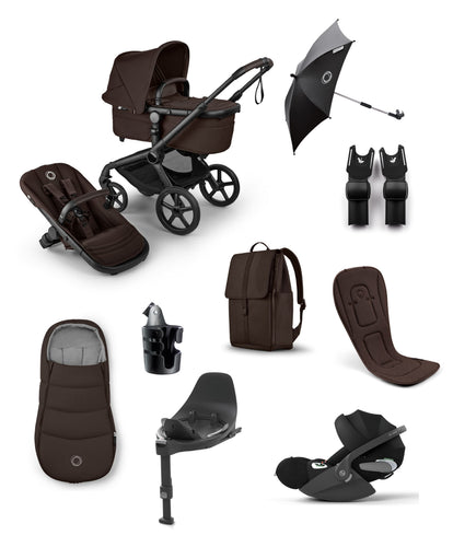 Bugaboo Bugaboo Fox 5 Renew Pushchair Bundle With Cybex Cloud T i-Size Rotating Baby Car Seat & Base (9 Pieces) - Cocoa Brown