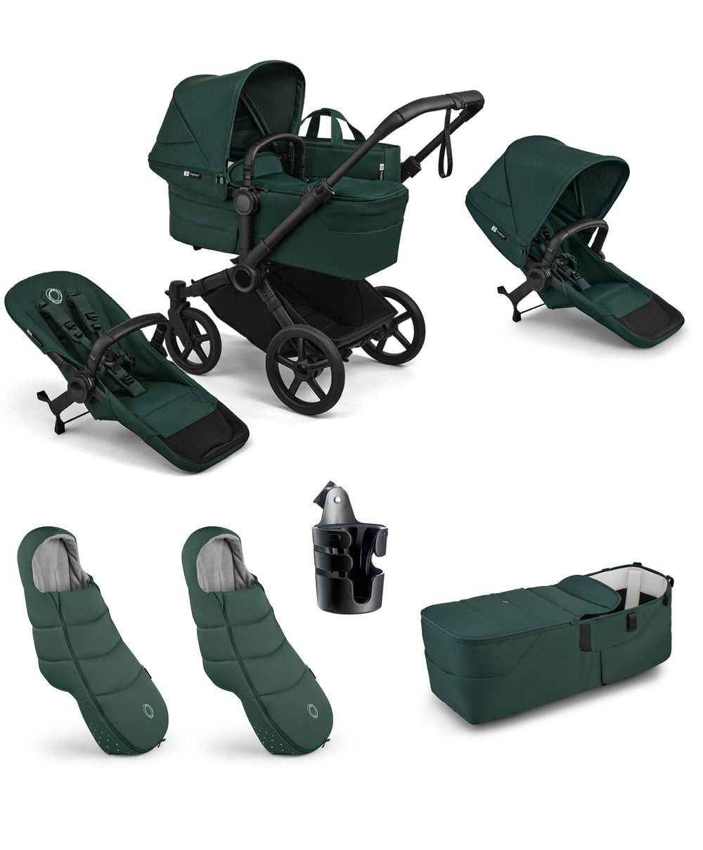 Bugaboo Donkey 6 Twin Essential Bundle (6 Pieces) - Fern Green