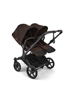 Bugaboo Donkey 6 Twin Essential Bundle With Cybex Cloud T i-Size Rotating Baby Car Seat (10 Pieces) - Cocoa Brown