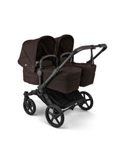 Bugaboo Donkey 6 Twin Essential Bundle With Cybex Cloud T+ i-Size Rotating Baby Car Seat (10 Pieces) - Cocoa Brown