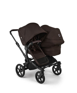 Bugaboo Donkey 6 Twin Essential Bundle With Cybex Cloud T+ i-Size Rotating Baby Car Seat (10 Pieces) - Cocoa Brown