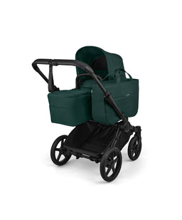 Bugaboo Donkey 6 Twin Essential Bundle With Cybex Cloud T i-Size Rotating Baby Car Seat (10 Pieces) - Fern Green