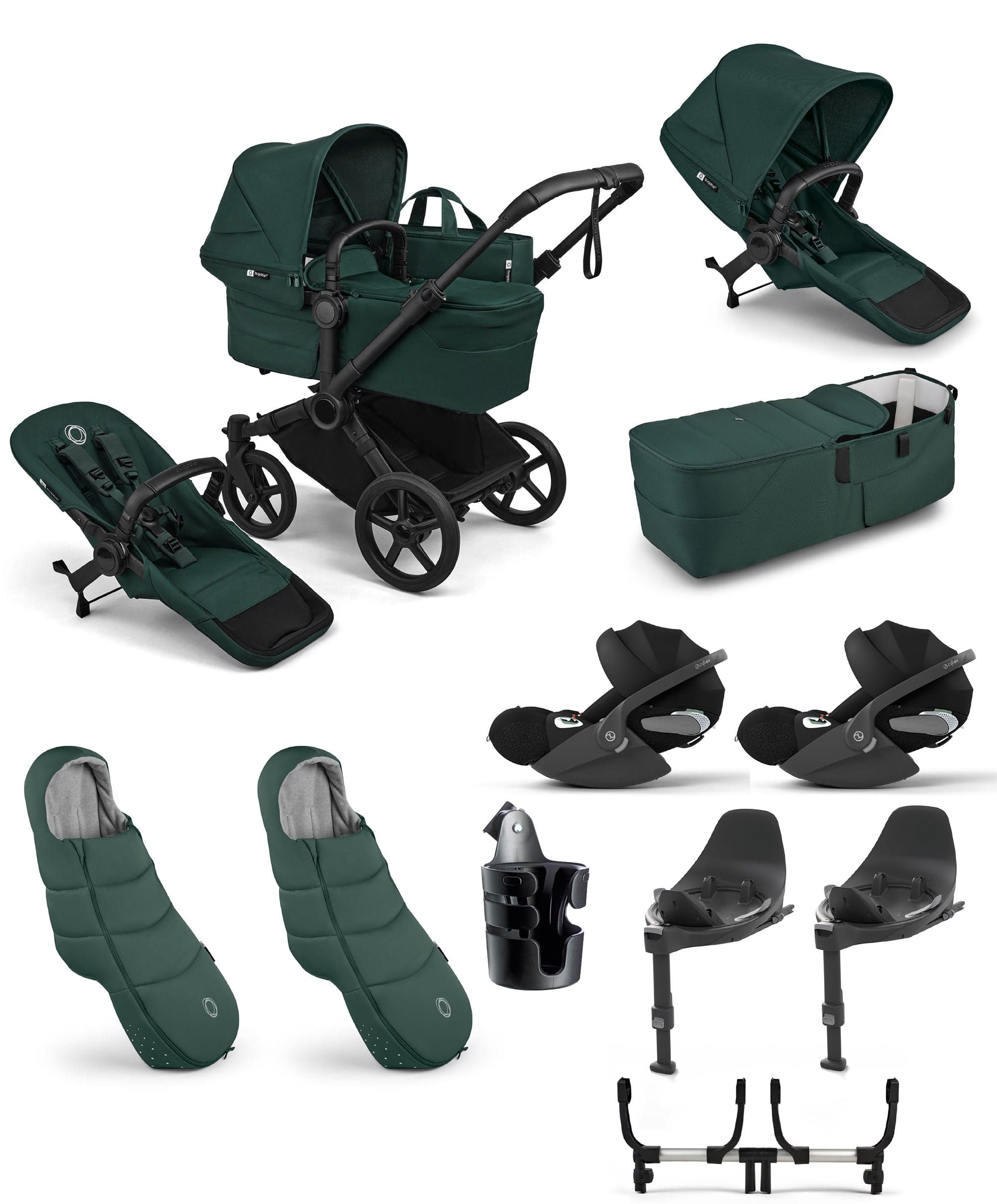 wickeltasche cybex Donkey 6 Twin Essential Bundle With Cybex Cloud T i-Size Rotating Baby –  Mamas & Papas IE