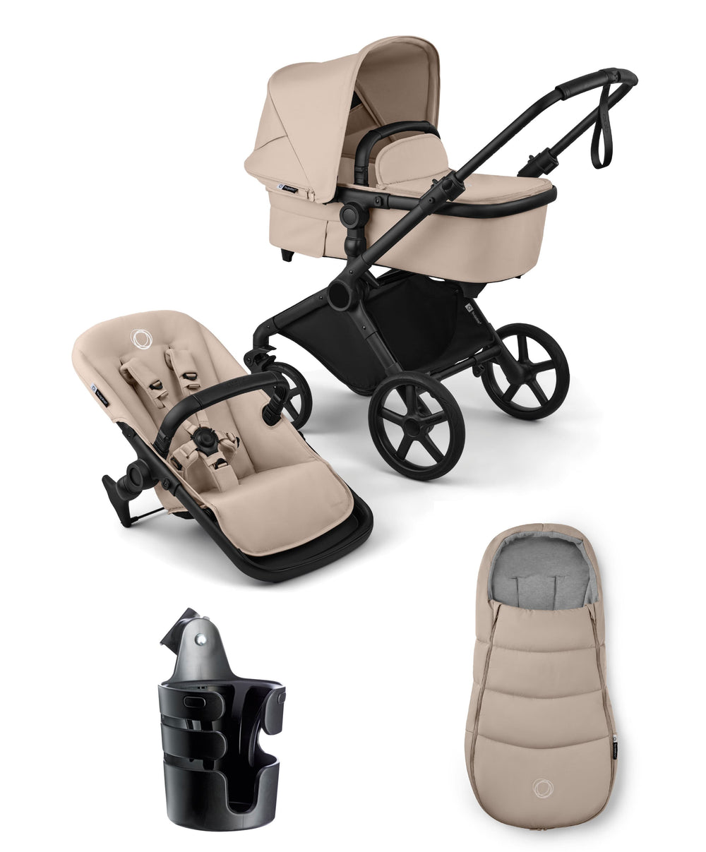 Bugaboo Pushchairs Bugaboo Cub Essential Pushchair Bundle - Desert Taupe