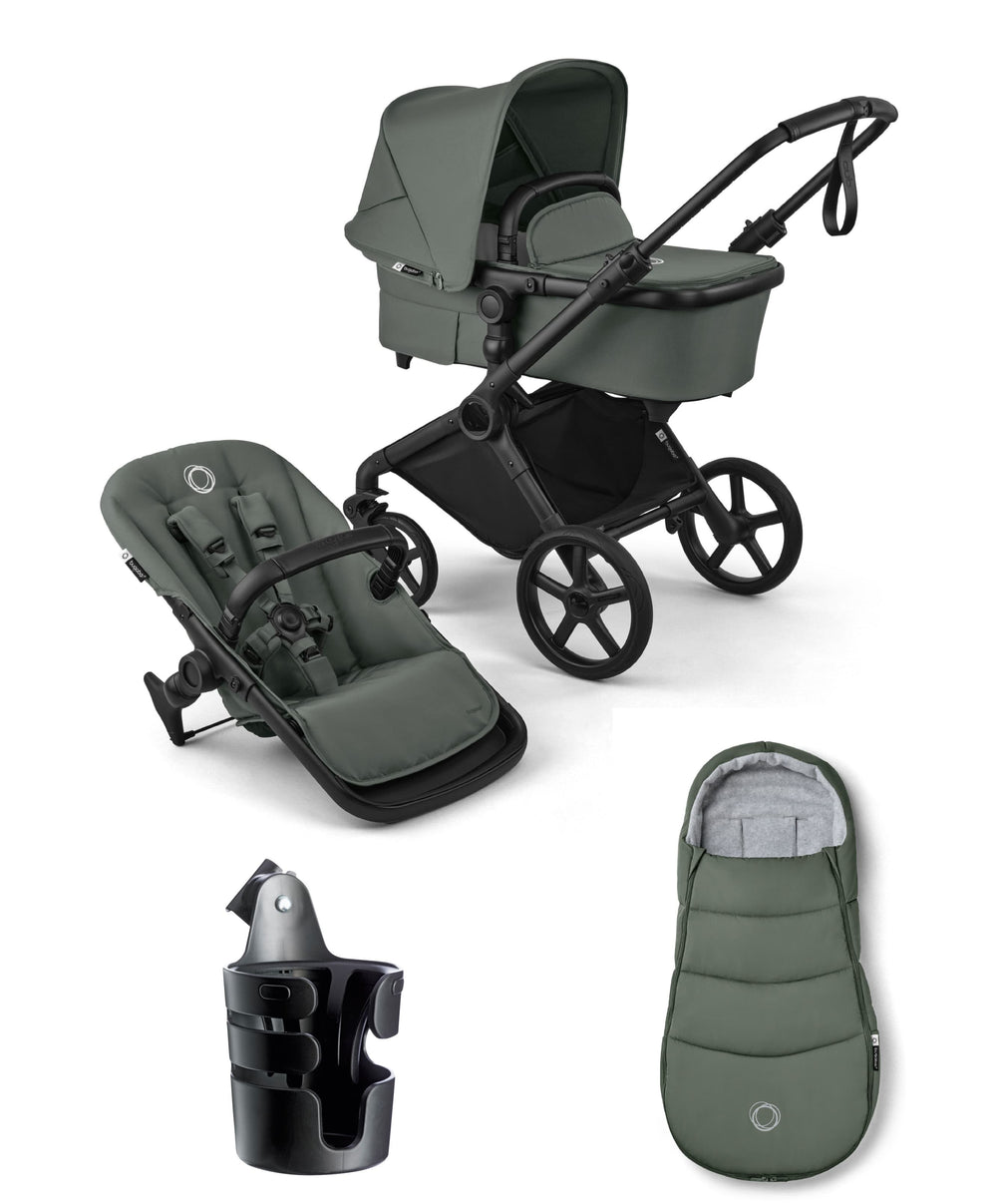 Bugaboo Pushchairs Bugaboo Cub Essential Pushchair Bundle - Forest Green