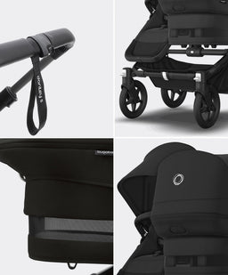 Bugaboo Pushchairs Bugaboo Donkey 5 Double Carrycot & Seat Pushchair - Midnight Black