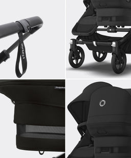 Bugaboo Pushchairs Bugaboo Donkey 5 Double Carrycot & Seat Pushchair - Midnight Black