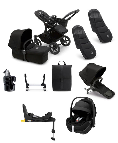 Bugaboo Pushchairs Bugaboo Donkey 5 Duo Pushchair Bundle with Maxi-Cosi Pebble 360 Pro² Car Seat & Base - Black