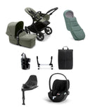 Bugaboo Pushchairs Bugaboo Donkey 5 Mono Complete Pushchair Ultimate Bundle with Cloud T Car Seat & Base - Forest Green