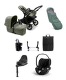 Bugaboo Pushchairs Bugaboo Donkey 5 Mono Complete Pushchair Ultimate Bundle with Cloud T Car Seat & Base - Forest Green