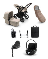 Bugaboo Pushchairs Bugaboo Donkey 5 Mono Complete Pushchair Ultimate Bundle with Cloud T Car Seat & Base - Taupe