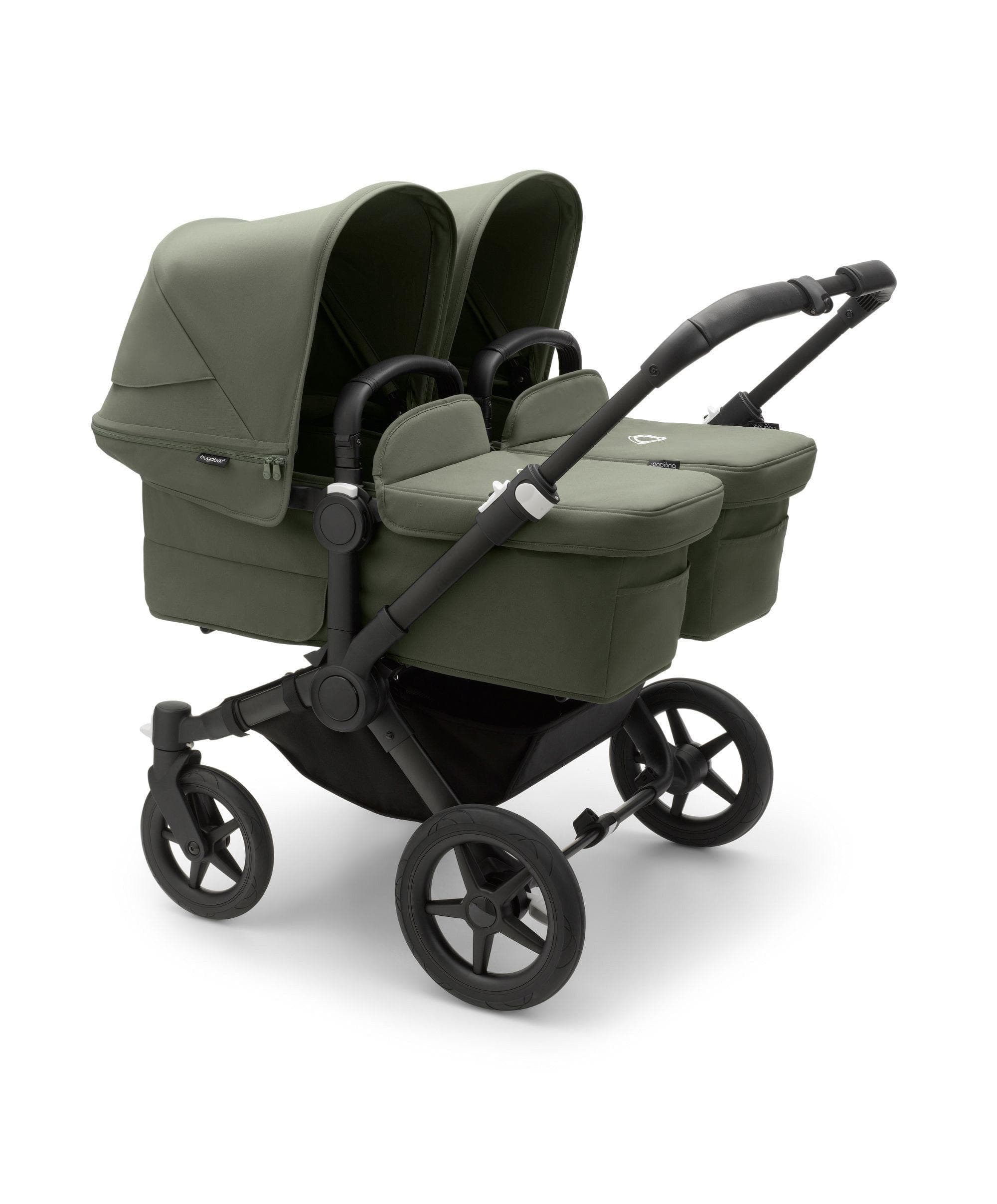 Bugaboo Donkey Twin Carrycot Seat Pushchair Forest Green