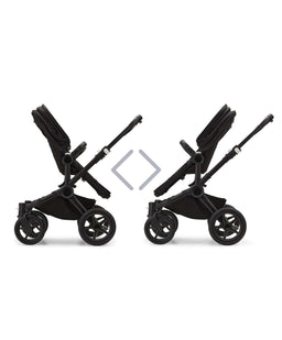 Bugaboo Pushchairs Bugaboo Donkey 5 Twin Carrycot & Seat Pushchair - Midnight Black