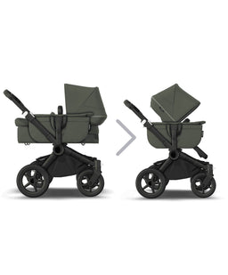 Bugaboo Pushchairs Bugaboo Donkey 5 Twin Pushchair Bundle with Cloud T Car Seat & Base - Forest Green