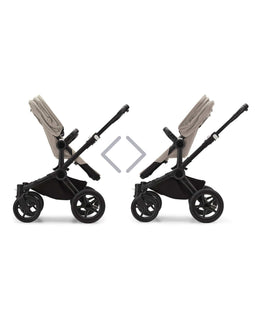 Bugaboo Pushchairs Bugaboo Donkey 5 Twin Pushchair & Carrycot with Extension Set - Desert Taupe