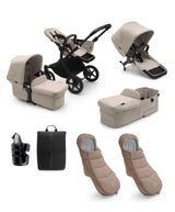 Bugaboo Pushchairs Bugaboo Donkey 5 Twin Pushchair Essential Bundle - Taupe