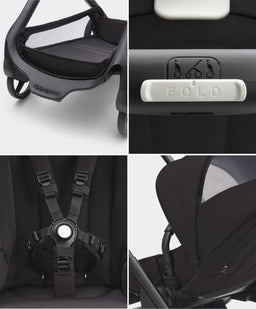Bugaboo Pushchairs Bugaboo Dragonfly Complete Stroller in Midnight Black