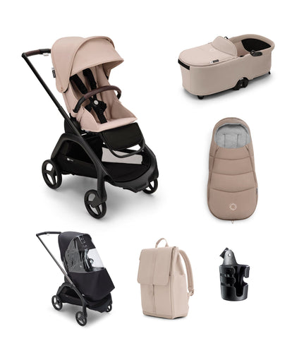 Bugaboo Pushchairs Bugaboo Dragonfly Essential 6 Piece Bundle - Taupe