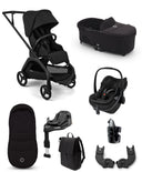 Bugaboo Pushchairs Bugaboo Dragonfly Plus Ultimate Pushchair Bundle with Maxi-Cosi Pebble 360 Pro² Car Seat (8 Pieces) - Black
