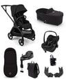 Bugaboo Pushchairs Bugaboo Dragonfly Plus Ultimate Pushchair Bundle with Maxi-Cosi Pebble 360 Pro² Car Seat (8 Pieces) - Black