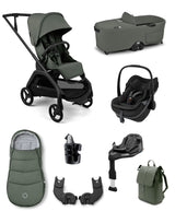Bugaboo Pushchairs Bugaboo Dragonfly Plus Ultimate Pushchair Bundle with Maxi-Cosi Pebble Slide Pro Car Seat (8 Pieces) - Forrest Green