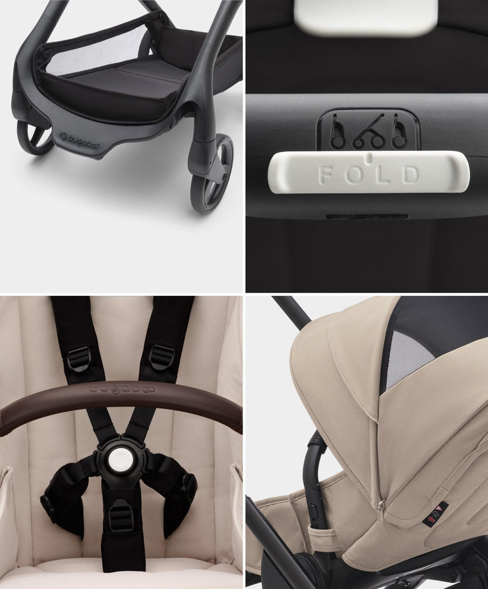 Bugaboo Pushchairs Bugaboo Dragonfly Pushchair Bundle with Cloud T Car Seat &amp; Base - Taupe