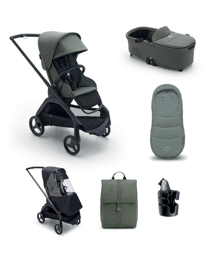 Bugaboo Pushchairs Bugaboo Dragonfly Pushchair Essential Bundle - Forest Green