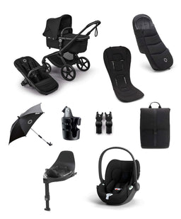 Bugaboo Pushchairs Bugaboo Fox 5 Renew Complete Pushchair Bundle with Cybex Cloud T Car Seat (8 Pieces) - Black