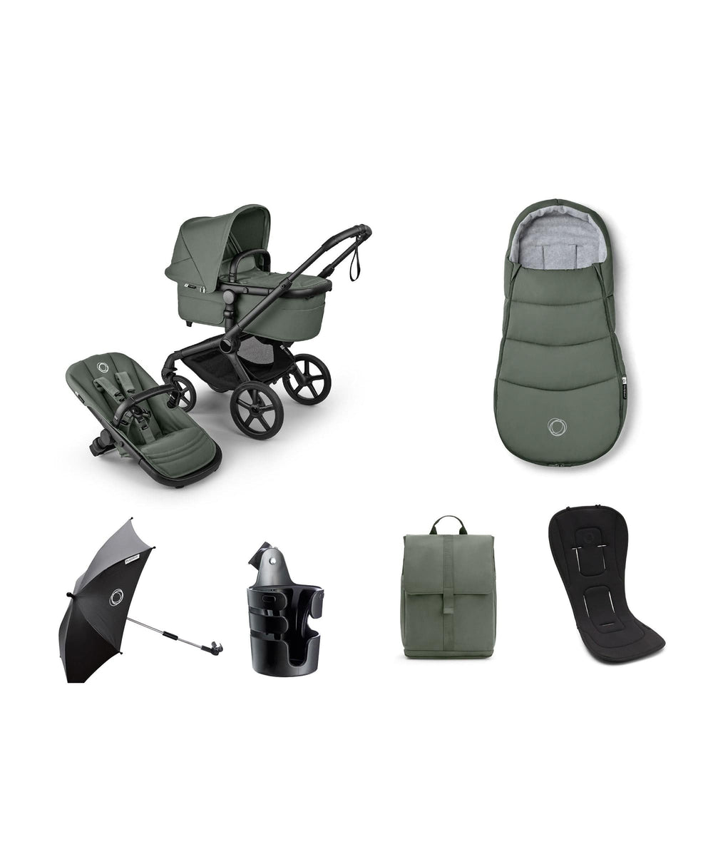 Bugaboo Pushchairs Bugaboo Fox 5 Renew Pushchair Bundle (6 Pieces) – Forest Green