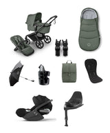 Bugaboo Pushchairs Bugaboo Fox 5 Renew Pushchair Bundle With Cybex Cloud T i-Size Rotating Baby Car Seat & Base (9 Pieces).- Forest Green