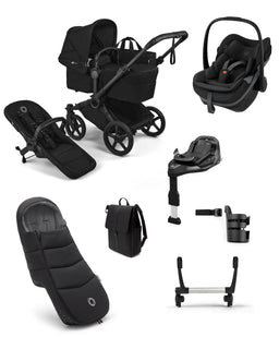 Bugaboo Pushchairs Donkey 6 Single Ultimate Pushchair with Pebble Slide Pro - Heritage Black