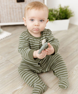 Cheeky Chompers Teethers Cheeky Chompers Chewy The Hippo Teether - Sage Green