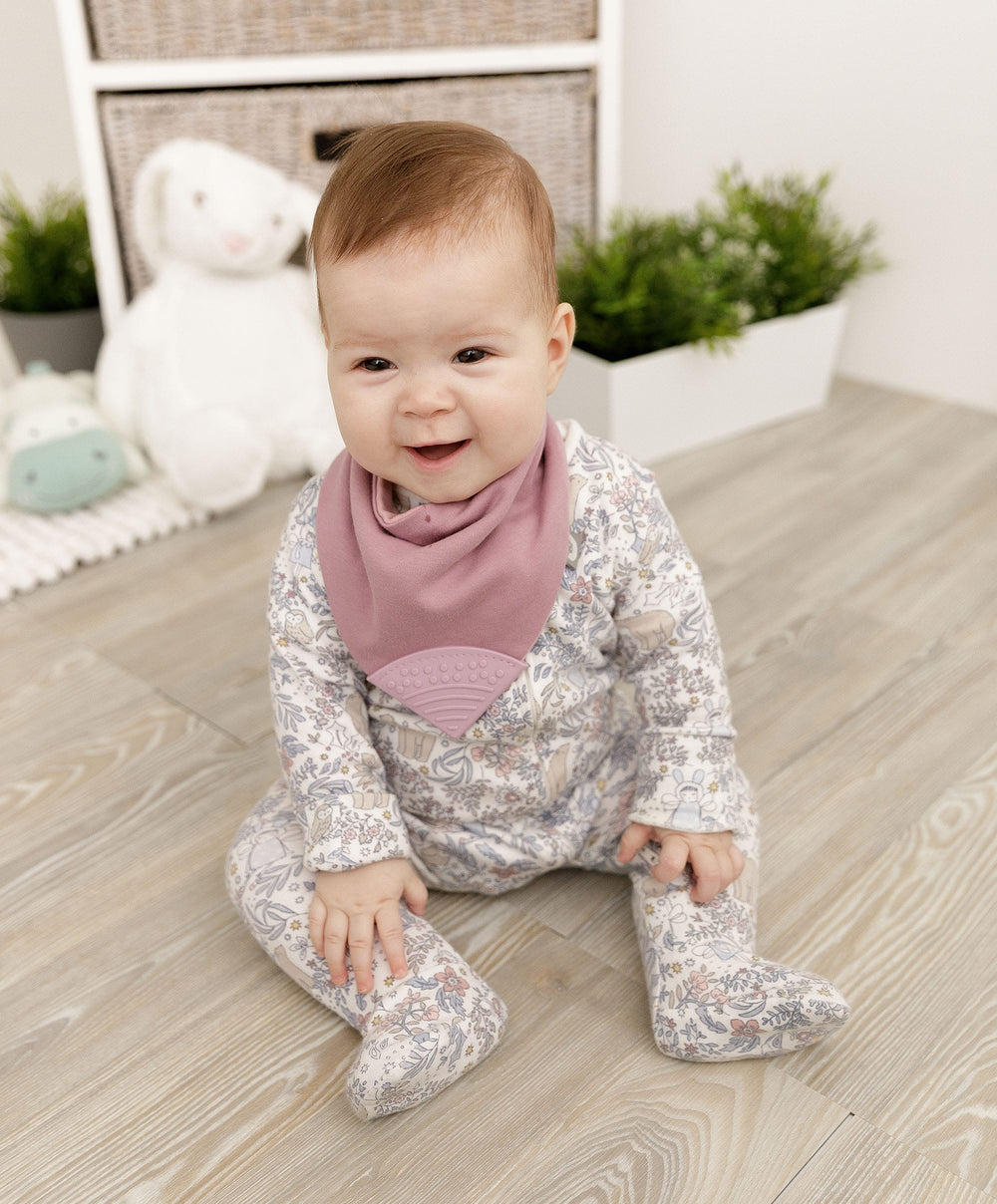 Cheeky Chompers Teethers Cheeky Chompers Neckerchew - Dusky Pink