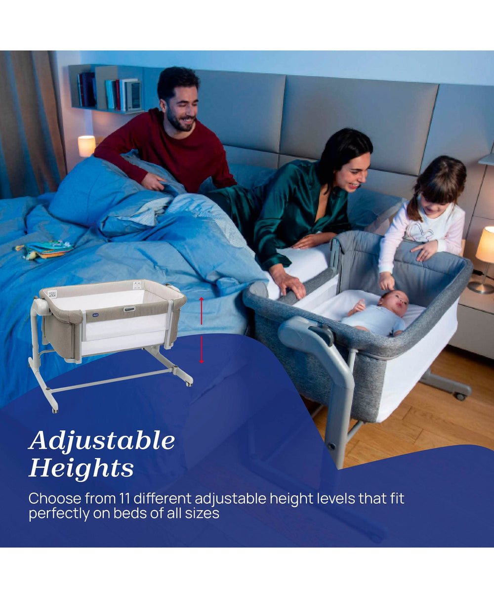 Chicco Bedside Sleeping Chicco Next2Me Magic Evo Bedside Crib – Desert Taupe