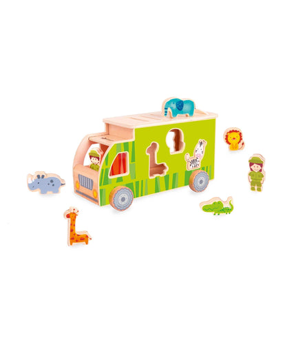 Classic World Eco Friendly & Wooden Toys Classic World  Animal Sorting Truck Toy