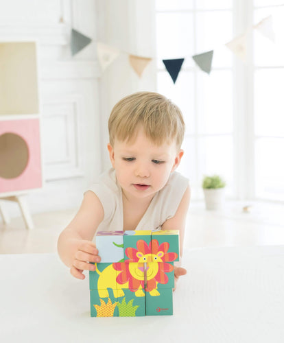 Classic World Eco Friendly & Wooden Toys Classic World Wild Animal Blocks Puzzle