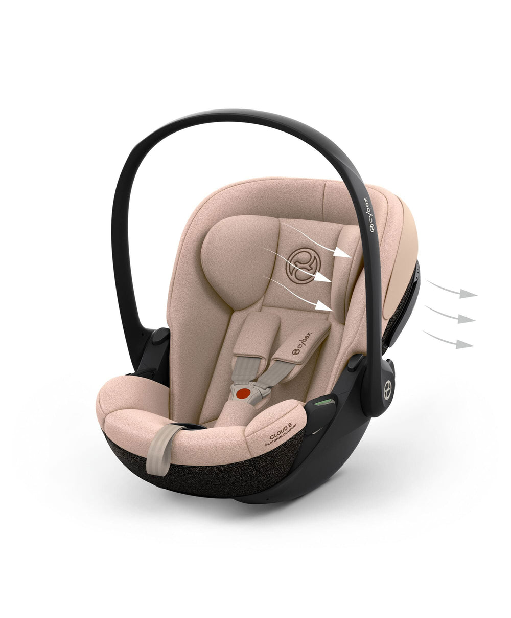 Cybex Baby Car Seats Cybex Cloud S i-Size Rotating Baby Car Seat - Cozy Beige