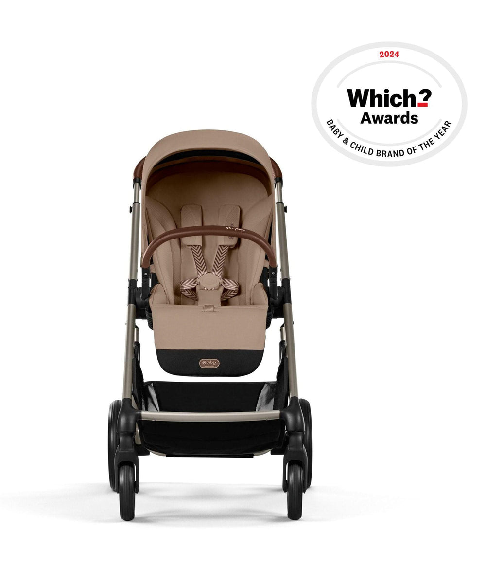 Cybex Cybex Balios Pushchair Bundle with Cybex  Aton B2 i-Size Car Seat (6 Pieces) - Almond Beige