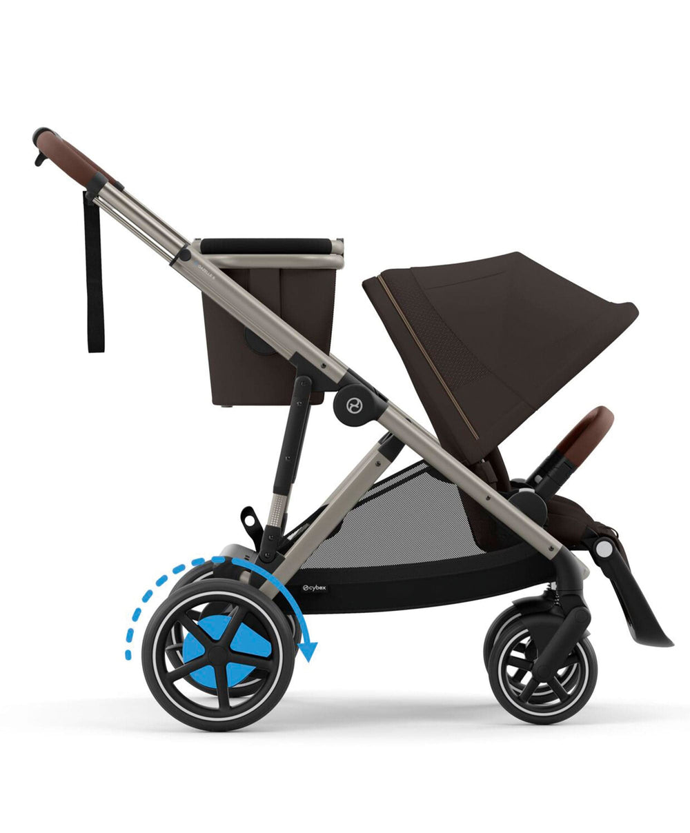 Cybex Cybex e-Gazelle S Electric Single to Double Pushchair - Chocolate Brown