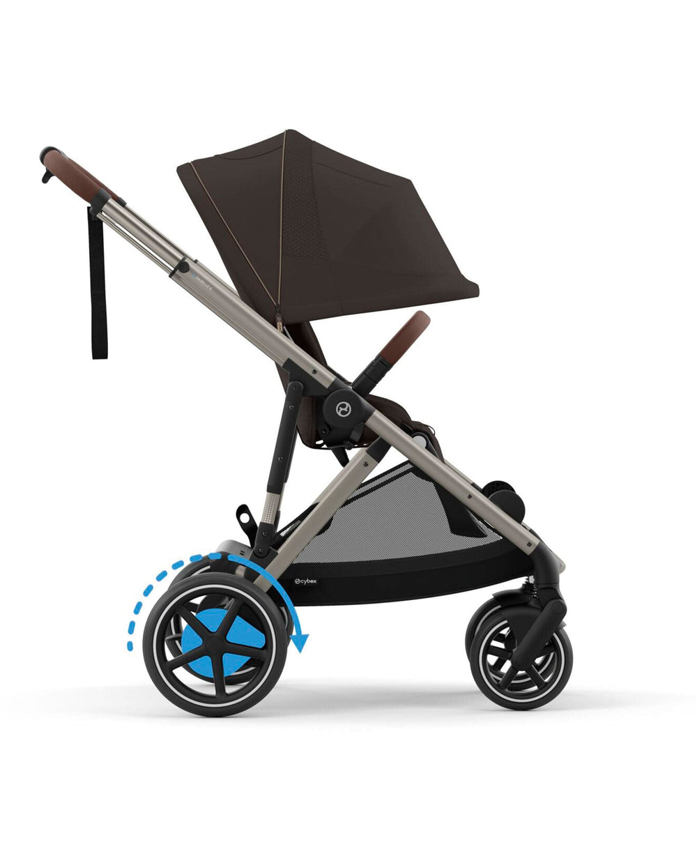 Cybex Cybex e-Gazelle S Electric Single to Double Pushchair - Chocolate Brown