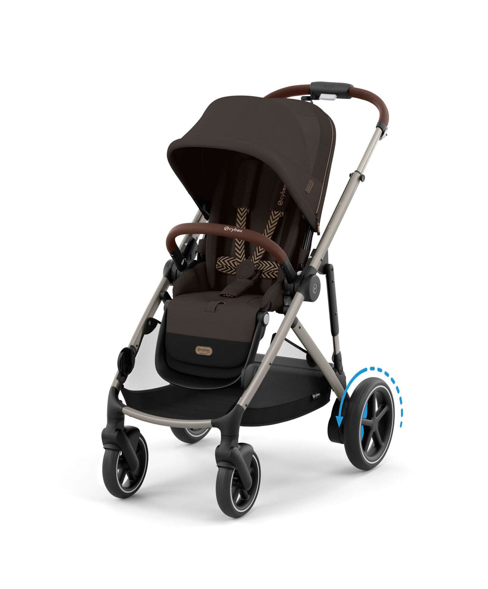 Cybex Cybex e-Gazelle S Electric Single to Double Pushchair - Chocolate Brown