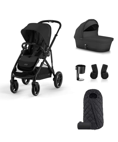 Cybex Cybex Gazelle S Pushchair Bundle (5 piece) - Moon Black