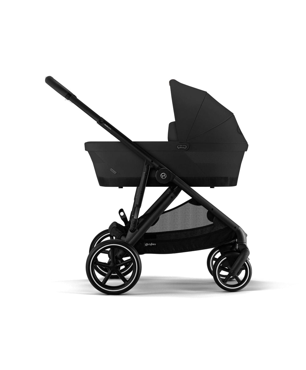 Cybex Cybex Gazelle S Pushchair Bundle with Cybex Aton B2 i-Size Car Seat and Base (7 Pieces) - Moon Black