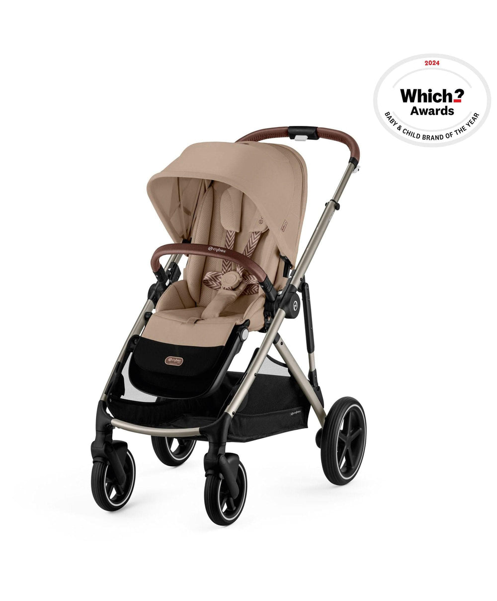 Cybex Cybex Gazelle S Twin Pushchair Bundle (12 Pieces) - Almond Beige